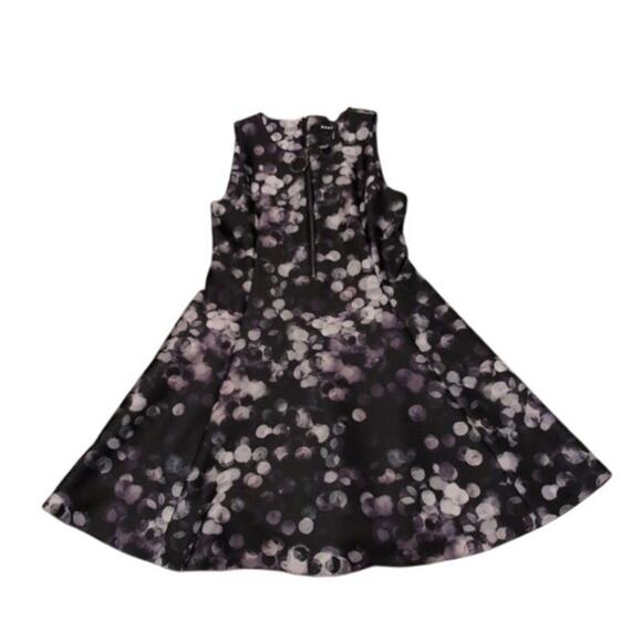 Dkny Dresses & Skirts - DKNY Purple & Black Purple Confetti Dots Fit and Flare Dress Sleeveless